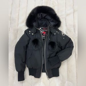 Woman’s MOOSE KNUCKLE Shearling Debbie Bomber